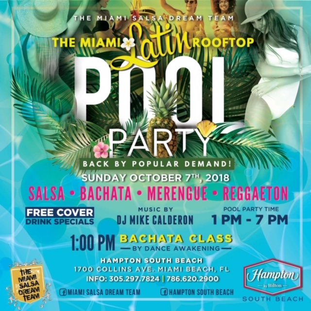 Latin Rooftop Pool Party - The Mayfair - Coconut Grove - Florida Dance  Vacations